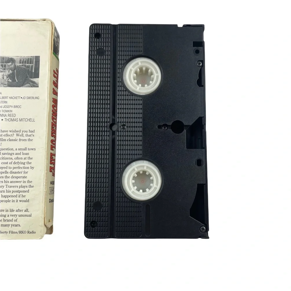 Rare It’s A Wonderful Life VHS by Frank Capra James Stewart Donna Reed Christmas